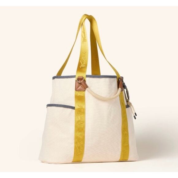 Large Canvas Tote Bag - Woolrich x Target Cream/Yellow - Picture 2 of 4